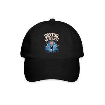 Shocking Resistance Electric Design - Baseballkappe - Schwarz/Schwarz - Vorne