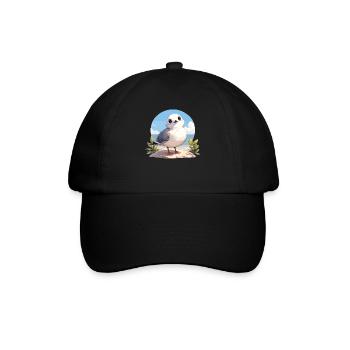 Möwen Möwe - Baseballkappe - Schwarz/Schwarz - Vorne