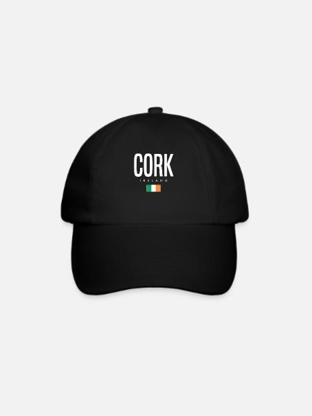 Cork Irland - Baseballkappe - Schwarz/Schwarz