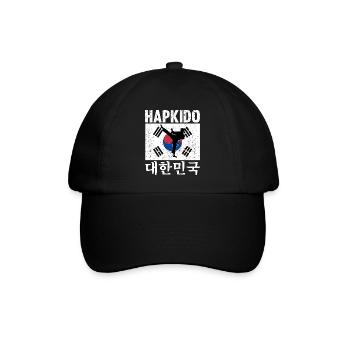Hapkido Korean Martial Art - Baseballkappe - Schwarz/Schwarz - Vorne