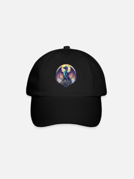 Purple Dragon - Baseballkappe - Schwarz/Schwarz