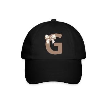 Buchstabe G Knoten - Baseballkappe - Schwarz/Schwarz - Vorne