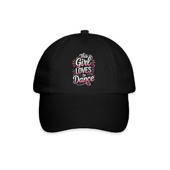 Tanzen Spruch Mädchen Tanz Lustig Tanzen Geschenk - Baseballkappe - Schwarz/Schwarz - Vorne