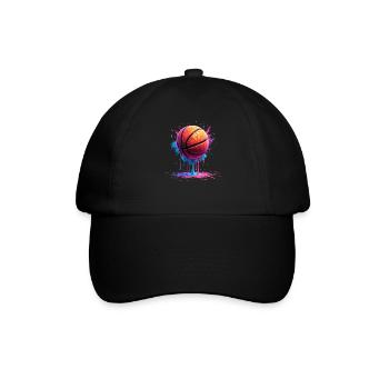 Basketball Tropf Basketballspieler Jungs Tropf - Baseballkappe - Schwarz/Schwarz - Vorne
