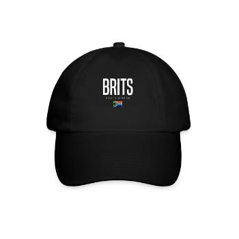 Brits Südafrika - Baseballkappe - Schwarz/Schwarz - Vorne