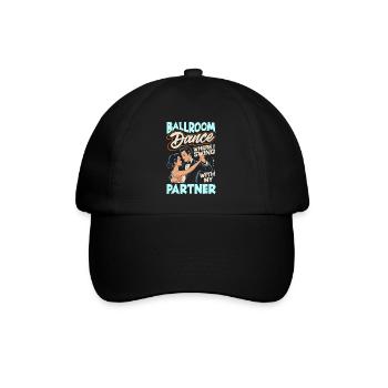 Gesellschaftstanz Tanzpartner Outfit Tänzer Tanzen - Baseballkappe - Schwarz/Schwarz - Vorne