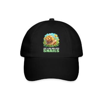 Schnecken Schnecke - Baseballkappe - Schwarz/Schwarz - Vorne
