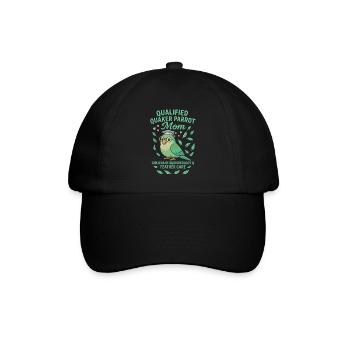 Qualifizierte Quaker Papageienmutter - Baseballkappe - Schwarz/Schwarz - Vorne