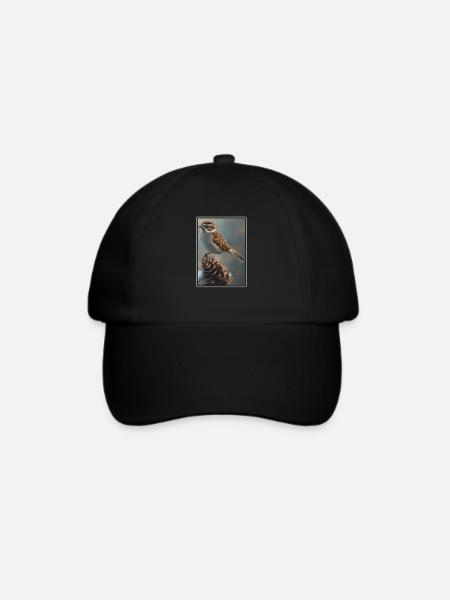 Spatzen Spatz - Baseballkappe - Schwarz/Schwarz