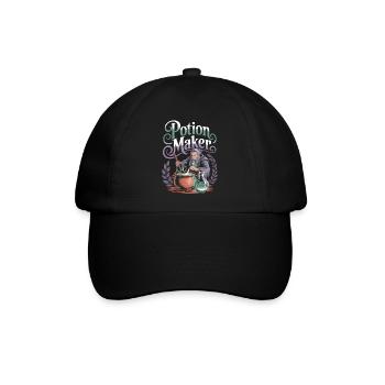 Alchemist Magier Potion Maker Zauberer Shirt - Baseballkappe - Schwarz/Schwarz - Vorne