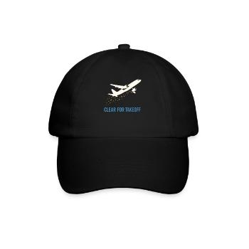 Flugbegleiter Kabinencrew Leben Luftfahrt - Baseballkappe - Schwarz/Schwarz - Vorne