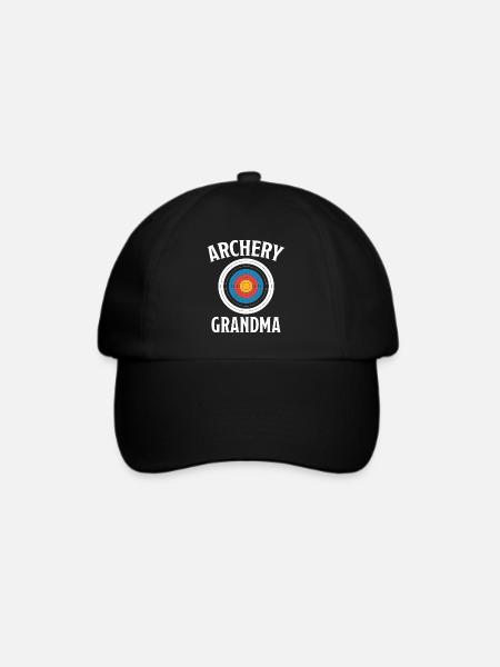 Bogenschießen Spruch Oma Bogenschießen Geschenk - Baseballkappe - Schwarz/Schwarz