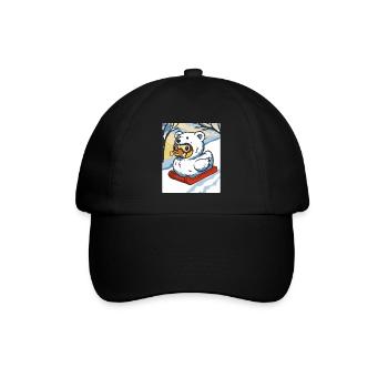 Winterschneemobil mit Sprechende Ente Bärenkostüm - Baseballkappe - Schwarz/Schwarz - Vorne