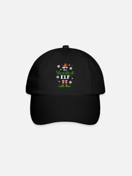 Elfe Elf Weihnachtsgeschenk - Baseballkappe - Schwarz/Schwarz