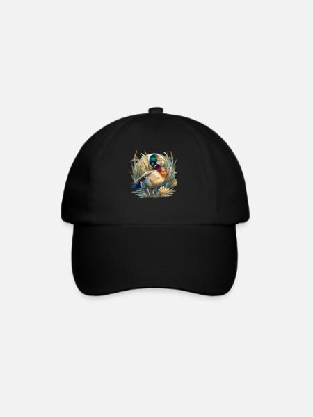 Enten Ente - Baseballkappe - Schwarz/Schwarz