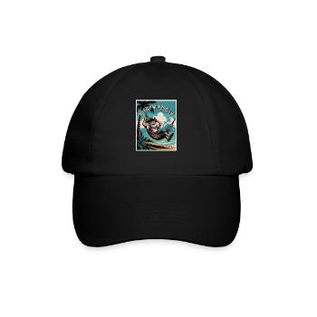 No Ship No Problem - Baseballkappe - Schwarz/Schwarz - Vorne