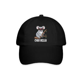Ciao Bella - Baseballkappe - Schwarz/Schwarz - Vorne