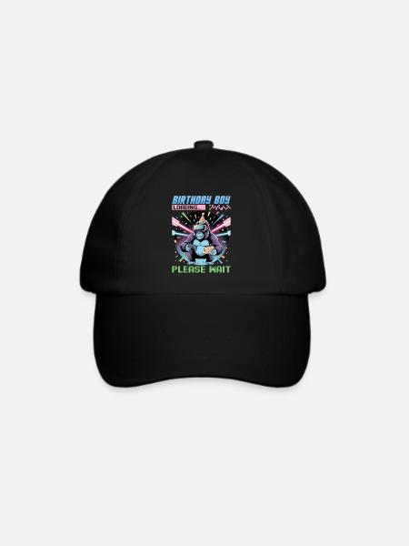 Birthday Gamer VR - Baseballkappe - Schwarz/Schwarz