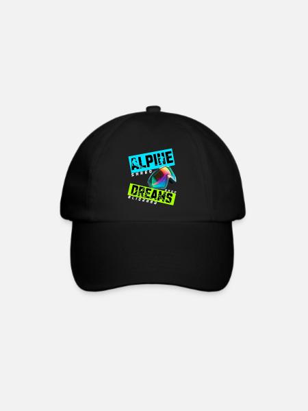 Alpine Dreams | Ski Winter Design - Baseballkappe - Schwarz/Schwarz