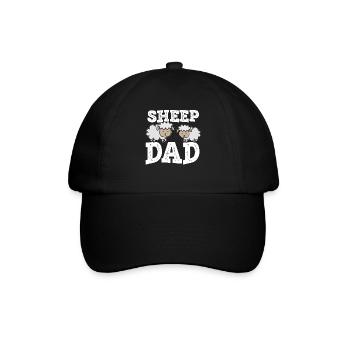 Sheep Dad - Baseballkappe - Schwarz/Schwarz - Vorne