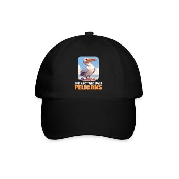 Pelikane Pelikan - Baseballkappe - Schwarz/Schwarz - Vorne