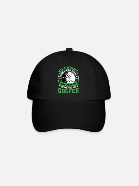Golf - Baseballkappe - Schwarz/Schwarz