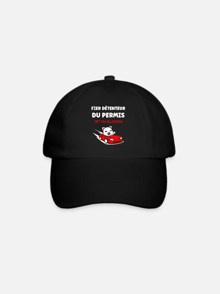 Führerschein-Humor - Baseballkappe - Schwarz/Schwarz