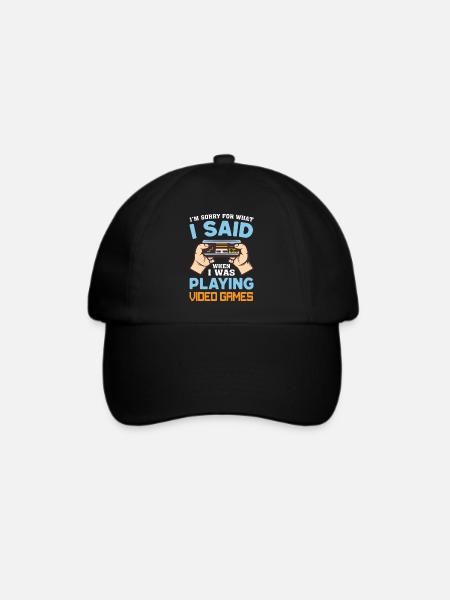 Gaming - Baseballkappe - Schwarz/Schwarz