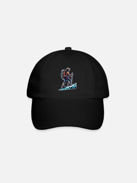 Bergsteiger - Baseballkappe - Schwarz/Schwarz