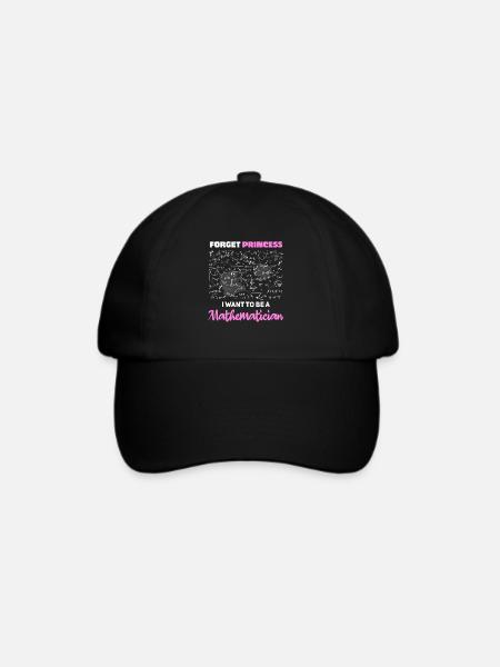 I Want to Be a Mathematician - Baseballkappe - Schwarz/Schwarz