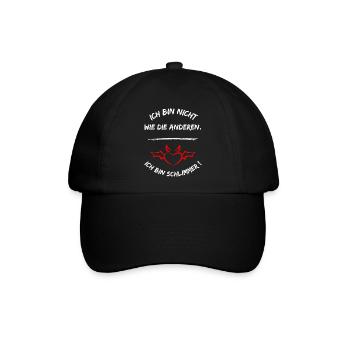 Ich Bin Nicht Wie Die Anderen Ich Bin Schlimmer - Baseballkappe - Schwarz/Schwarz - Vorne