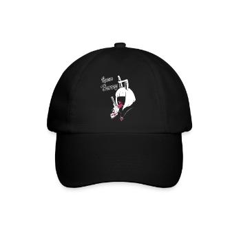 verliebt - Baseballkappe - Schwarz/Schwarz - Vorne