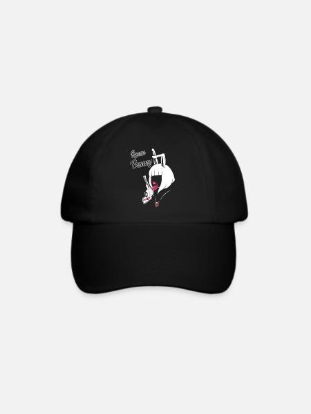 verliebt - Baseballkappe - Schwarz/Schwarz