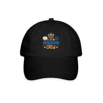 Hanukkah  - Baseballkappe - Schwarz/Schwarz - Vorne