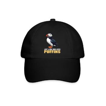 Puffin Papageientaucher - Baseballkappe - Schwarz/Schwarz - Vorne
