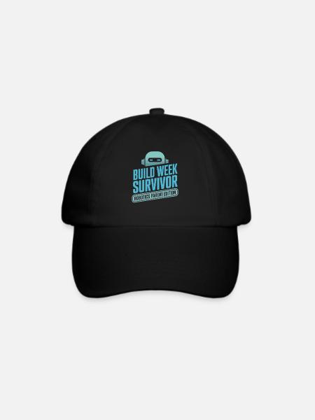 Roboterteam-elterngeschenk - Baseballkappe - Schwarz/Schwarz