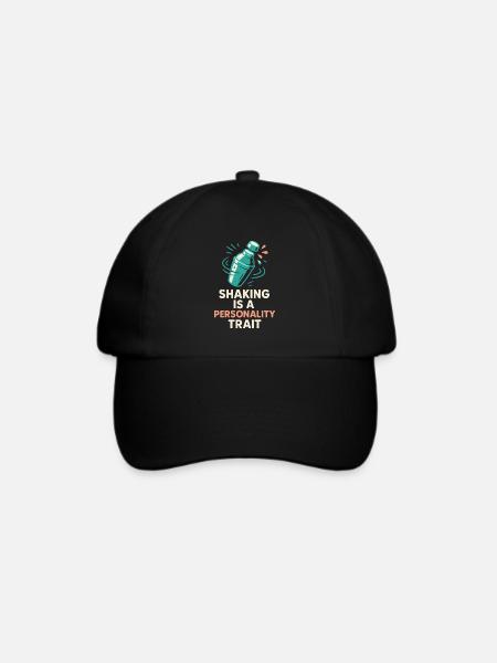 Shaker Steckt Fest Anfänger-mixologe - Baseballkappe - Schwarz/Schwarz