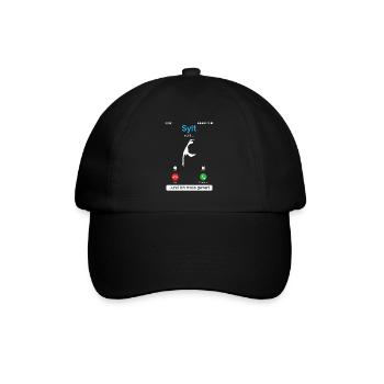 SYLT RUFT UND ICH MUSS GEHEN Sylter Lustiges - Baseballkappe - Schwarz/Schwarz - Vorne