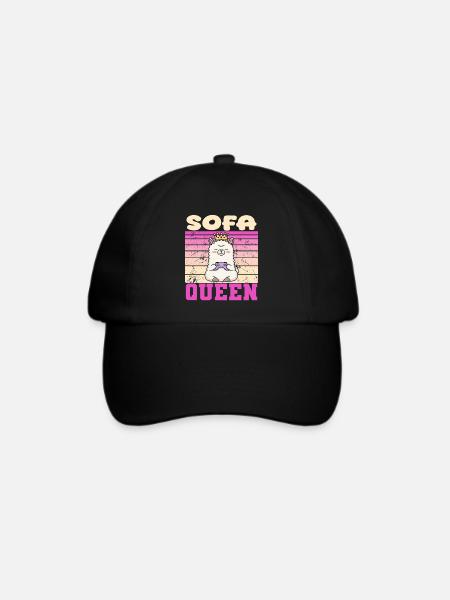 Lama gamerin - Baseballkappe - Schwarz/Schwarz