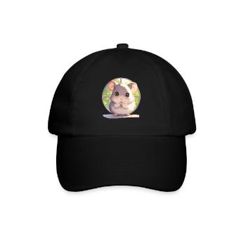 Ratten Ratte - Baseballkappe - Schwarz/Schwarz - Vorne