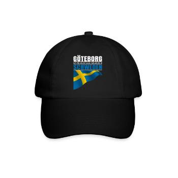 Göteborg - Baseballkappe - Schwarz/Schwarz - Vorne