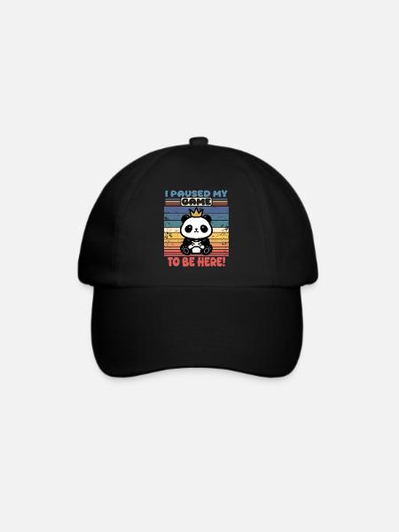 Zocken - Design für echte Gamer - Baseballkappe - Schwarz/Schwarz