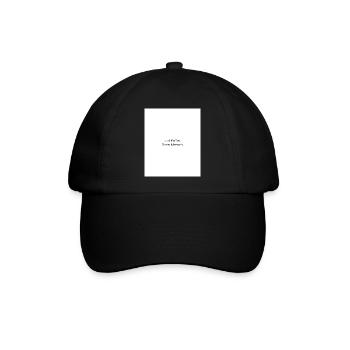Erst Kaffee Dann Mensch - Baseballkappe - Schwarz/Schwarz - Vorne