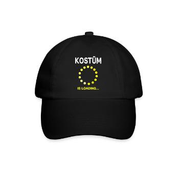 Fasnet Fasching Karneval Kostüm is Loading - Baseballkappe - Schwarz/Schwarz - Vorne