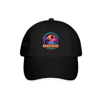 Solar Cat Madrid Eclipse 2026 - Baseballkappe - Schwarz/Schwarz - Vorne