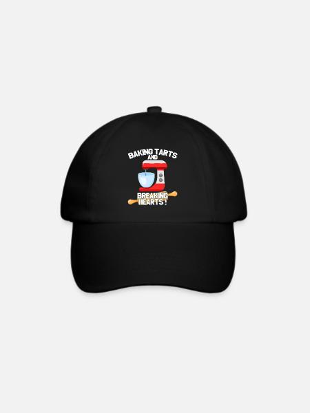 Torten backen und Herzen brechen - Baseballkappe - Schwarz/Schwarz