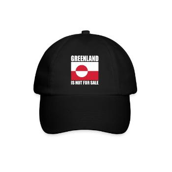 Greenland Is Not For Sale - Baseballkappe - Schwarz/Schwarz - Vorne