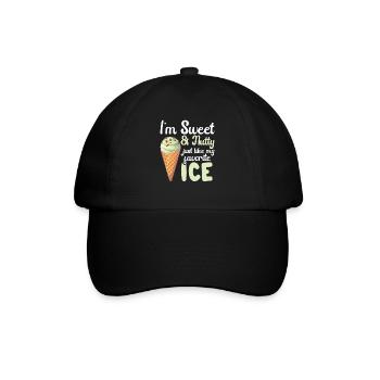 Schokoladencreme-Liebhaber Frische Minz-Schokolade - Baseballkappe - Schwarz/Schwarz - Vorne
