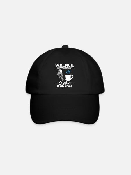 Pfeifenflüsterer, Klempnerhandwerk, Humor-geschenk - Baseballkappe - Schwarz/Schwarz