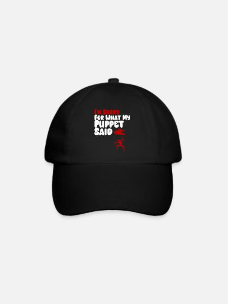 Puppenbekenntnis an Fäden - Baseballkappe - Schwarz/Schwarz